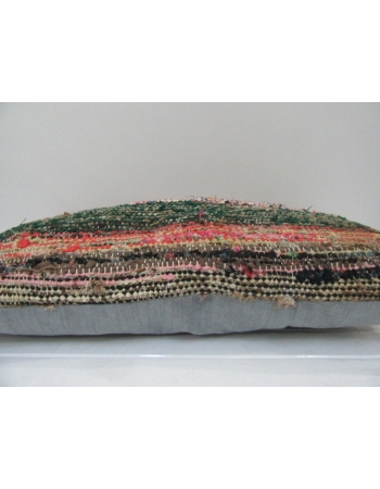 Vintage Handmade Multicolor Striped Kilim Cushion Cover