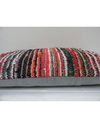 Vintage Handmade Multicolor Striped Kilim Cushion Cover