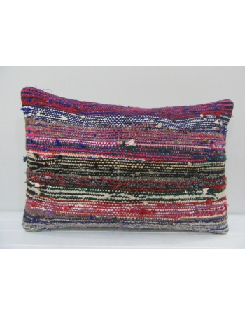 Vintage Handmade Multicolor Striped Kilim Cushion Cover