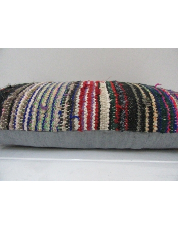 Vintage Handmade Multicolor Striped Kilim Cushion Cover