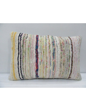 Vintage Handmade Multicolor Striped Kilim Cushion Cover