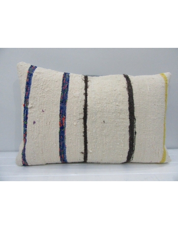 Vintage Handmade Striped Natural Kilim Cushion Cover