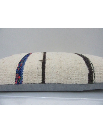 Vintage Handmade Striped Natural Kilim Cushion Cover