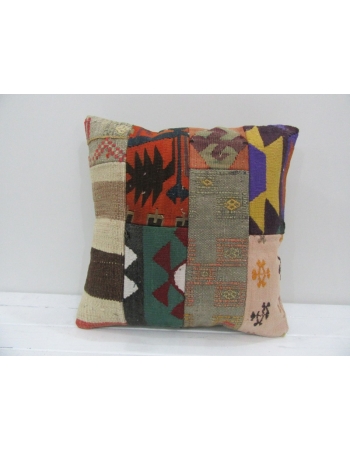 Vintage Handmade Decorative Patchwork Kilim Pillow Cover