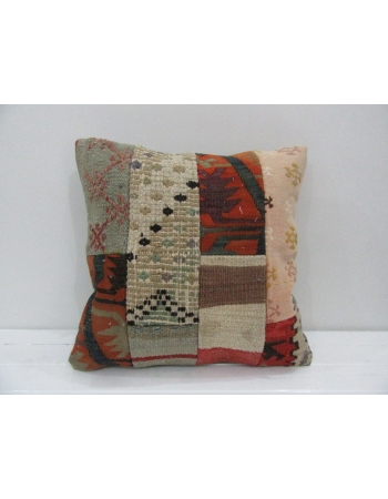 Vintage Handmade Decorative Patchwork Kilim Pillow Cover