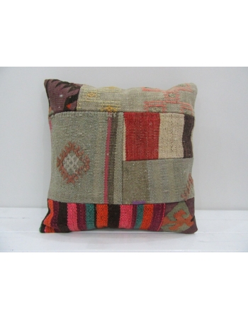 Vintage Handmade Decorative Patchwork Kilim Pillow Cover