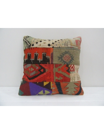 Vintage Handmade Decorative Patchwork Kilim Pillow Cover