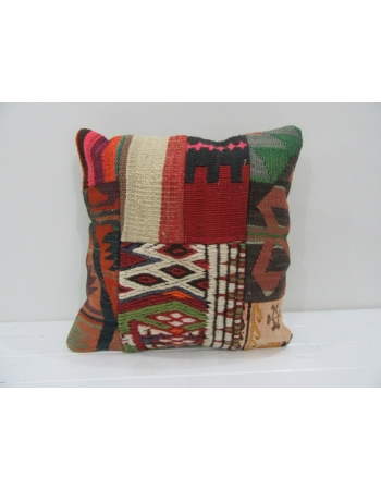 Vintage Handmade Decorative Patchwork Kilim Pillow Cover