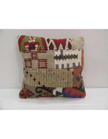 Vintage Handmade Decorative Patchwork Kilim Pillow Cover