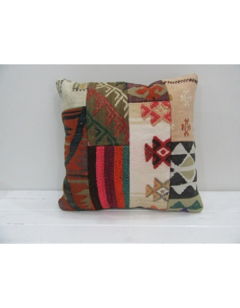 Vintage Handmade Decorative Patchwork Kilim Pillow Cover