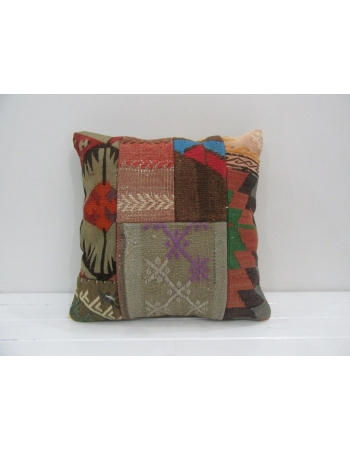 Vintage Handmade Decorative Patchwork Kilim Pillow Cover