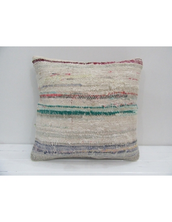 Vintage Handmade Decorative Striped Kilim Pillow Cover