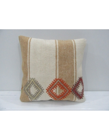 Vintage Handmade Decorative Embroidered Striped Kilim Pillow Cover