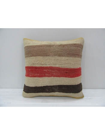 Vintage Handmade Decorative Multicolor Striped Kilim Pillow Cover