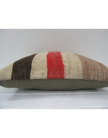 Vintage Handmade Decorative Multicolor Striped Kilim Pillow Cover
