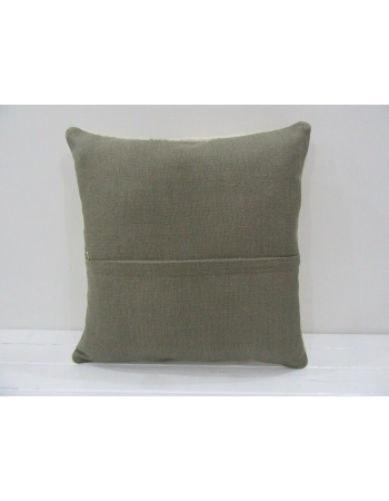 Vintage Handmade Beige Striped Natural Kilim Pillow Cover