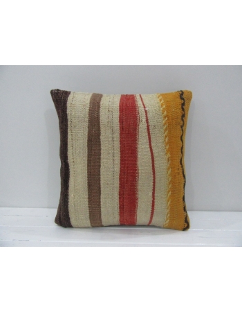 Vintage Handmade Decorative Multicolor Striped Kilim Pillow Cover
