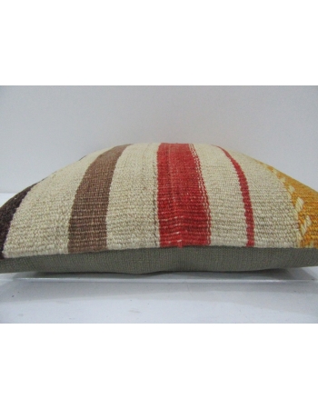 Vintage Handmade Decorative Multicolor Striped Kilim Pillow Cover