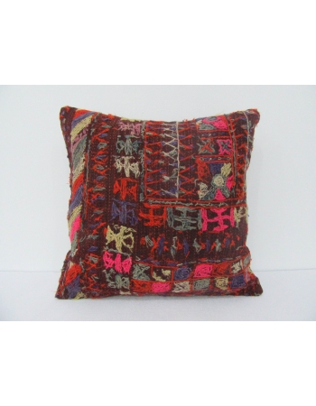 Handmade Vintage Embroidered Kilim Pillow