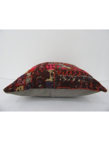 Handmade Vintage Embroidered Kilim Pillow