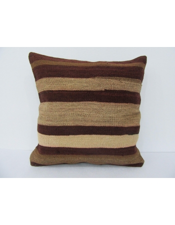 Vintage Striped Wool Kilim Pillow