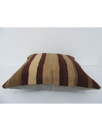 Vintage Striped Wool Kilim Pillow