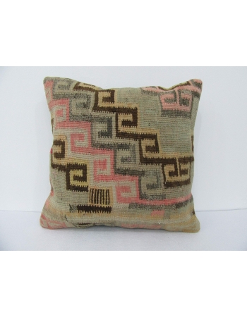 Decorative Vintage Turkish Kilim Pillow