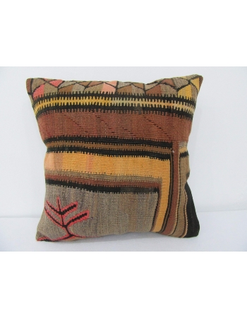 Decorative Vintage Turkish Kilim Pillow