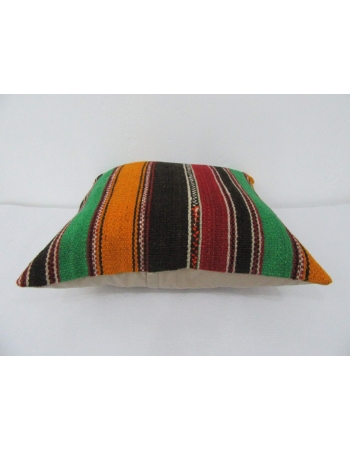 Colorful Striped Vintage Kilim Pillow