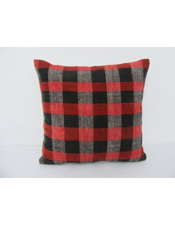 Red & Black Vintage Kilim Pillow Cover