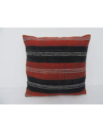 Striped Vintage Turkish Kilim Pillow Cover