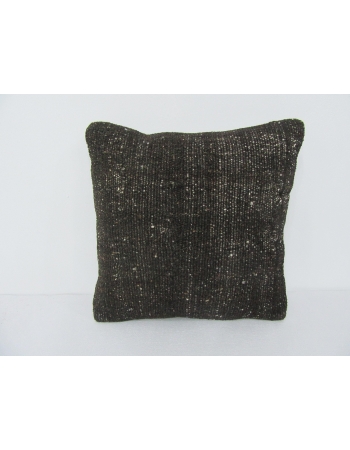 Dark Brown Plain Kilim Pillow Cover