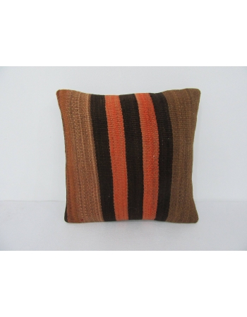 Striped Orange & Brown Kilim Pillow