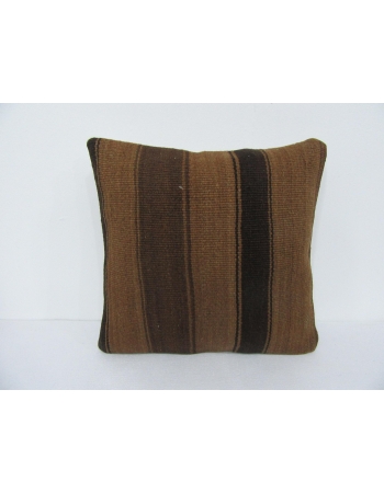 Brown Vintage Natural Kilim Pillow