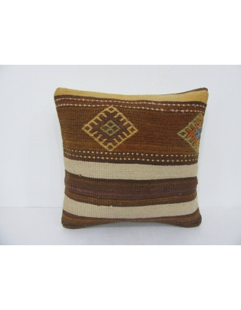 Vintage Brown Kilim Pillow Cover