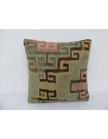 Vintage Decorative Faded Kilim Pillow