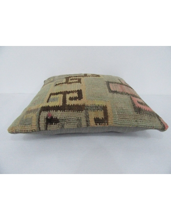 Vintage Decorative Faded Kilim Pillow