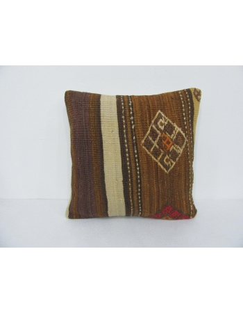 Decorative Brown Vintage Kilim Pillow