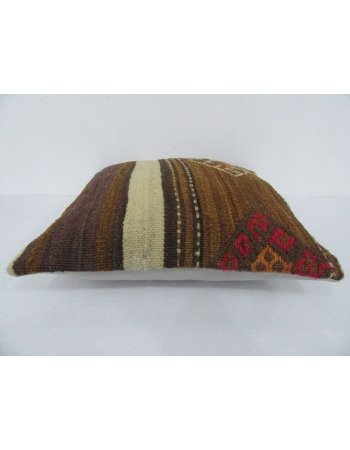 Decorative Brown Vintage Kilim Pillow