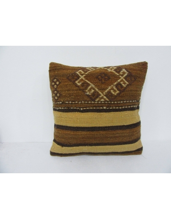 Brown & Yellow Kilim Pillow Cover