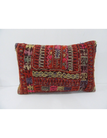 Embroidered Vintage Kilim Pillow Cover