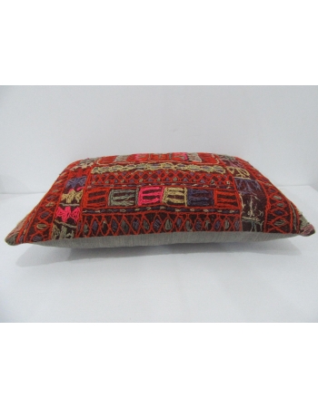 Embroidered Vintage Kilim Pillow Cover