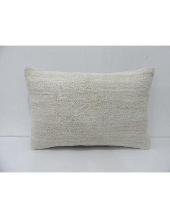 White Hemp Kilim Pillow Cover
