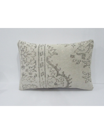 Cream & Gray Vintage Pillow Cover