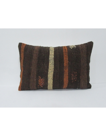 Striped Vintage Brown Kilim Pillow