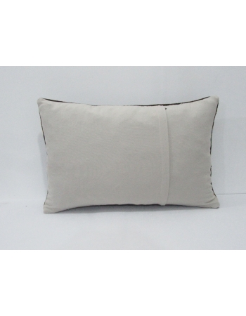 Striped Brown Vintage Wool Kilim Pillow
