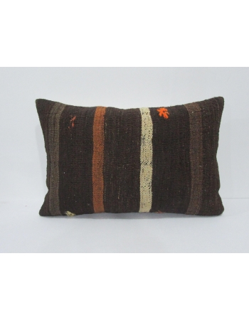 Vintage Brown Striped Kilim Pillow