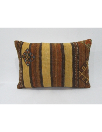 Yellow & Brown Vintage Kilim Pillow