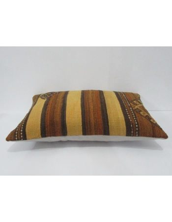 Yellow & Brown Vintage Kilim Pillow