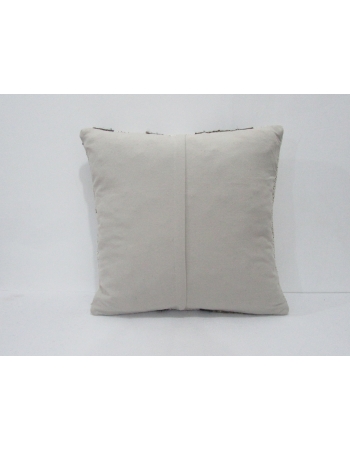 Striped Vintage White & Brown Pillow